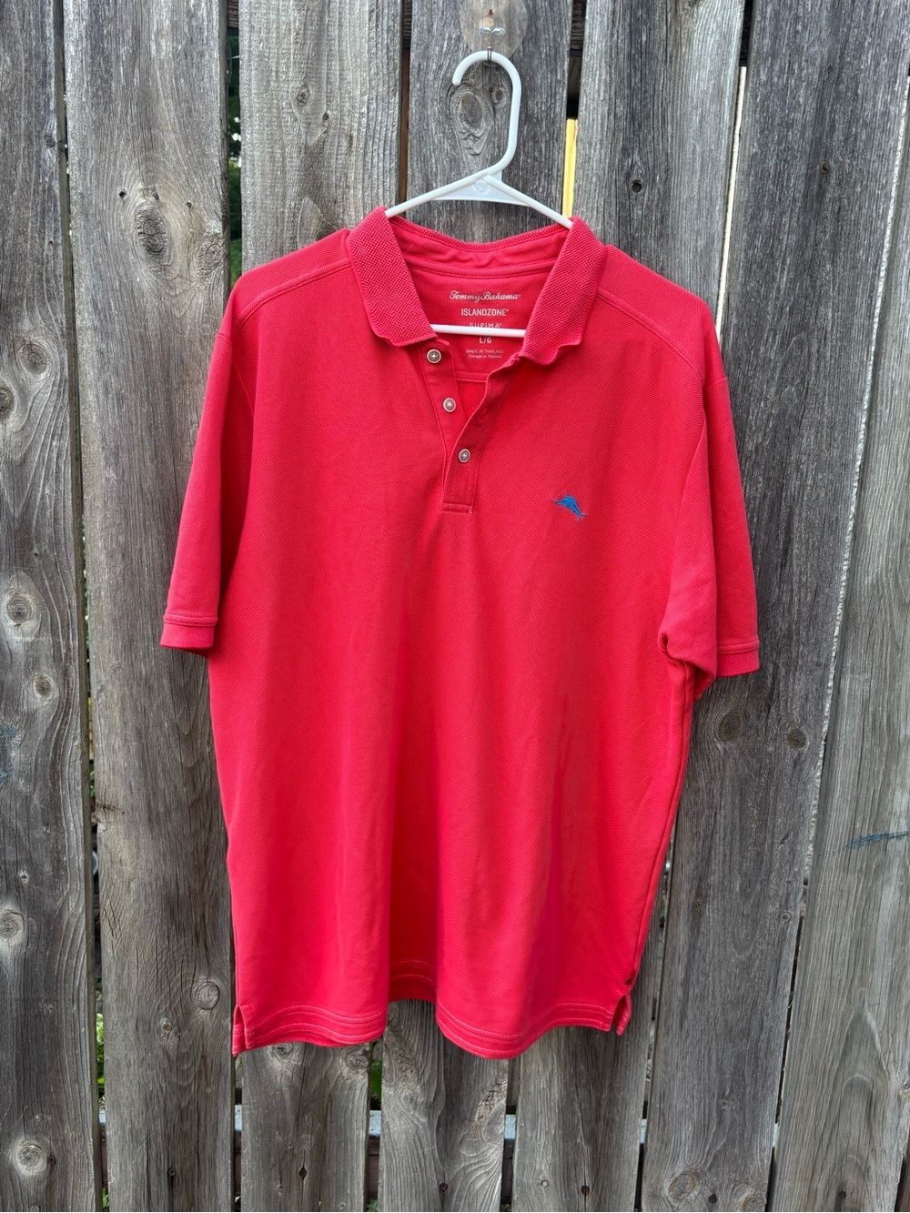 Vintage Y2K Tommy Bahama Coral Short-Sleeve Polo Shirt
